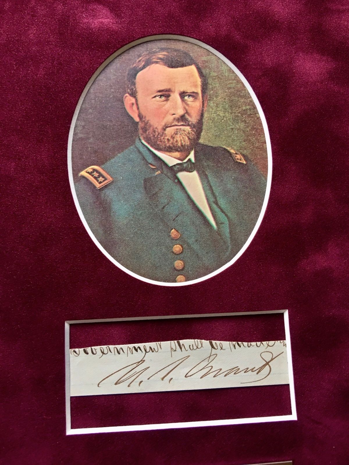 ULYSSES S. GRANT * JSA COA * AUTOGRAPH Executive Order Cut Signed * AS PRESIDENT