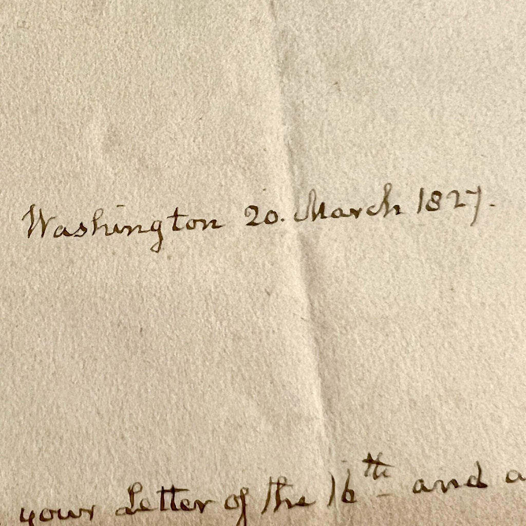 JOHN QUINCY ADAMS * Autograph Letter Re Fathers Biography & Van Buren Signed JSA