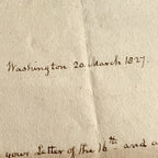 JOHN QUINCY ADAMS * Autograph Letter Re Fathers Biography & Van Buren Signed JSA