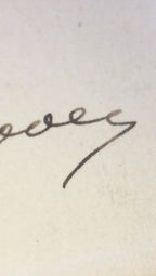 HERBERT HOOVER * AUTHENTIC autograph card * HAND SIGNED * President