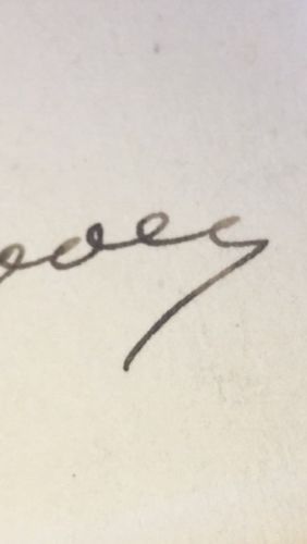 HERBERT HOOVER * AUTHENTIC autograph card * HAND SIGNED * President