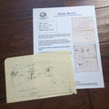 EDWARD H. WHITE II * Authentic Half Page Notes * FULL OF DIAGRAMS  * APOLLO 1