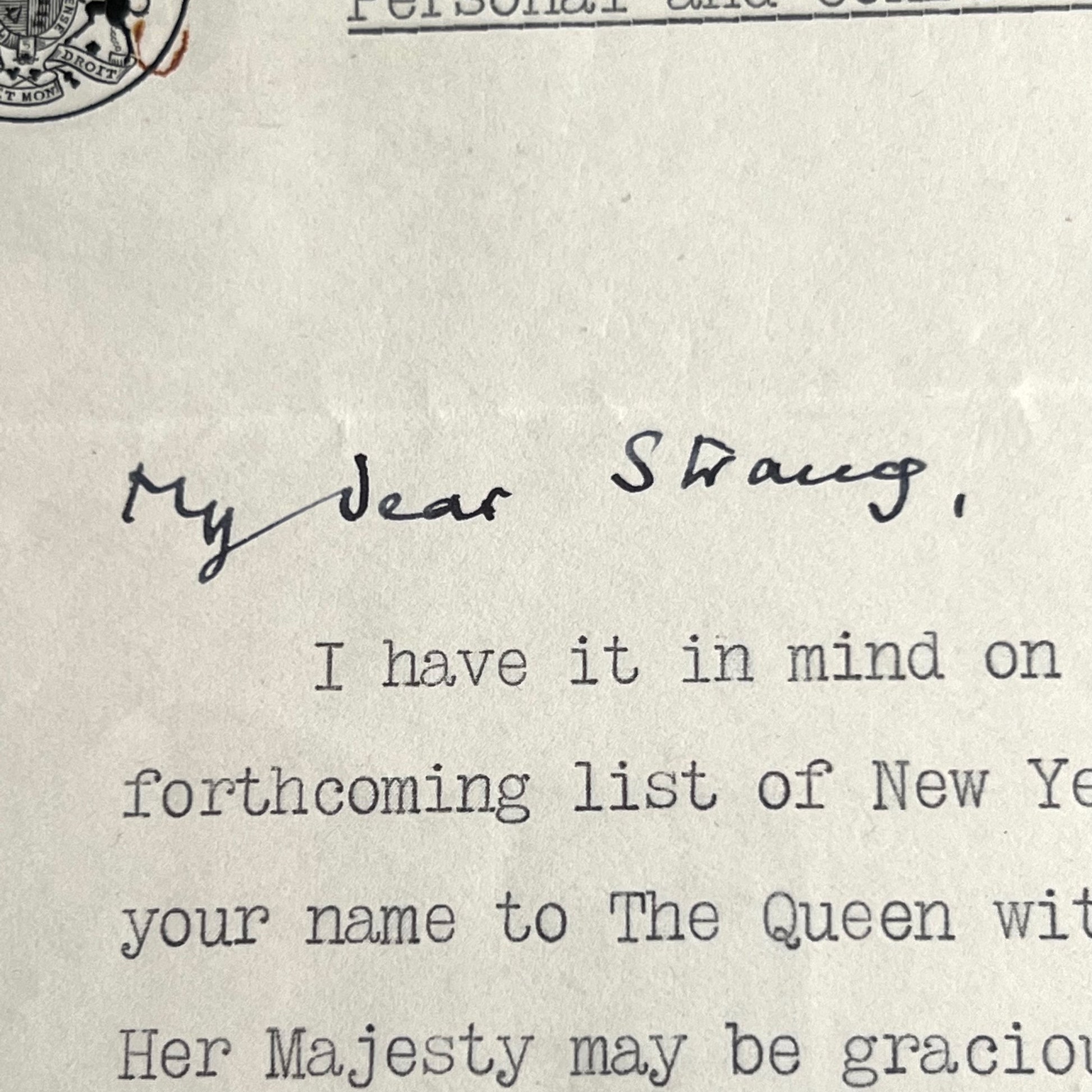 WINSTON S. CHURCHILL * PSA/DNA * Prime Minister Autograph Letter Signed *
