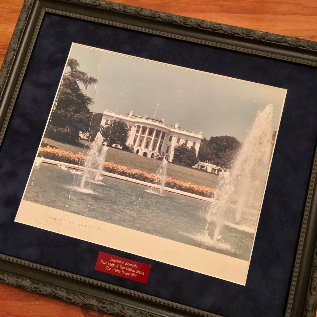 JACQUELINE KENNEDY * Rare AUTOGRAPH White House Portrait SIGNED as FIRST LADY
