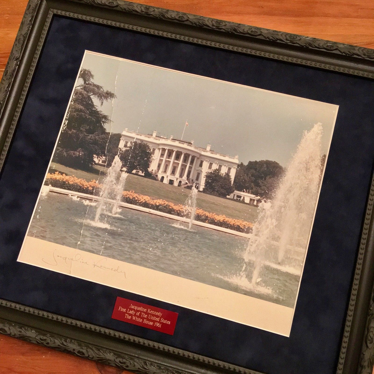 JACQUELINE KENNEDY * Rare AUTOGRAPH White House Portrait SIGNED as FIRST LADY