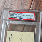 FRANKLIN D. ROOSEVELT * PSA * AUTOGRAPH White House Card SIGNED * as PRESIDENT