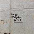 JOHN TYLER * BECKETT BAS * Handwritten FREE FRANK Autograph Panel Signed
