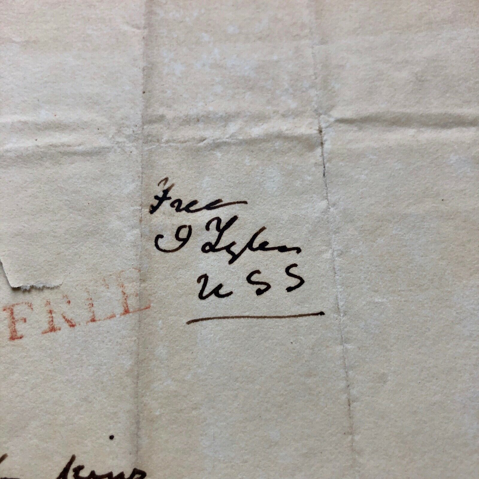 JOHN TYLER * BECKETT BAS * Handwritten FREE FRANK Autograph Panel Signed