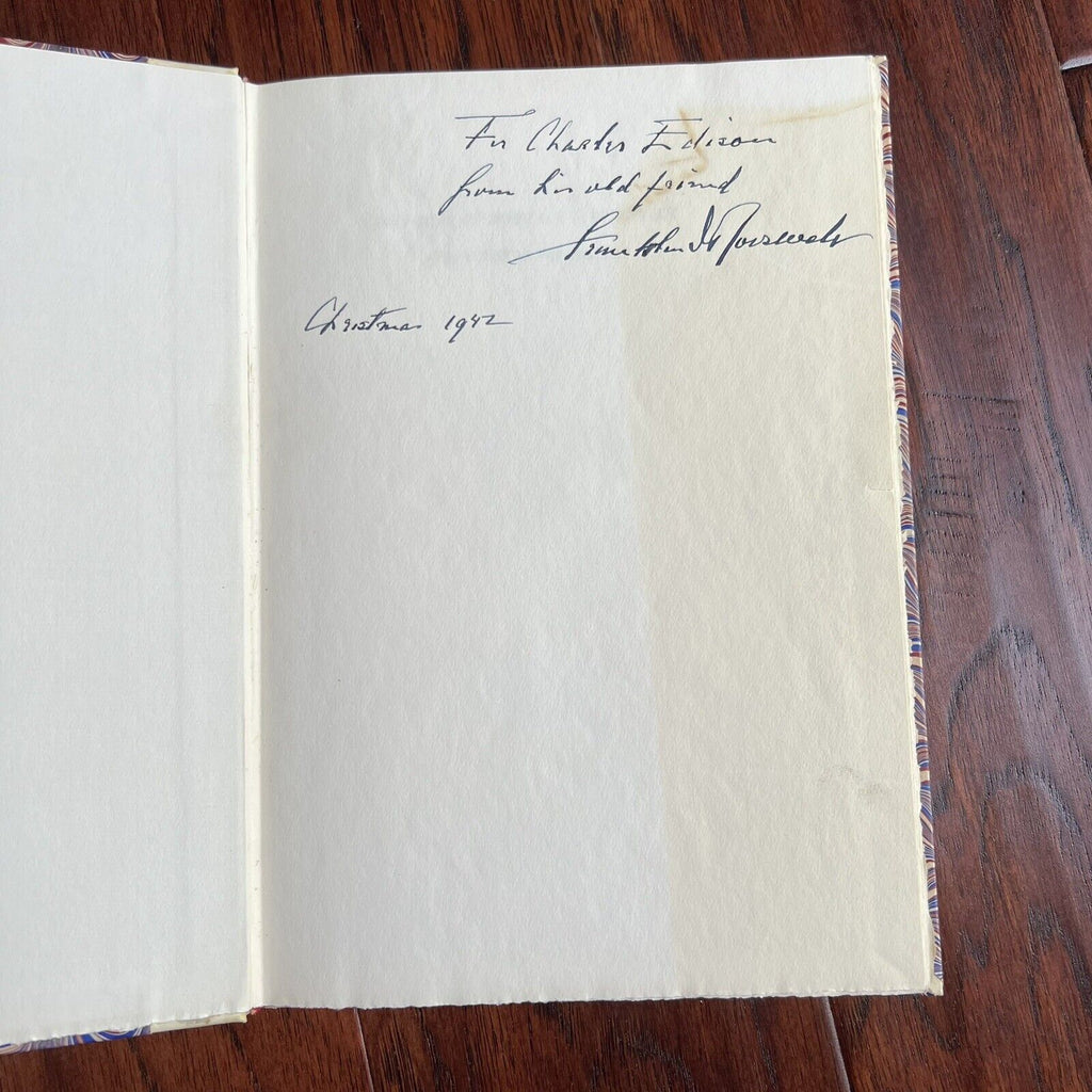 FRANKLIN D ROOSEVELT * Autograph Pearl Harbor Infamy Speech 1942 Book Signed PSA