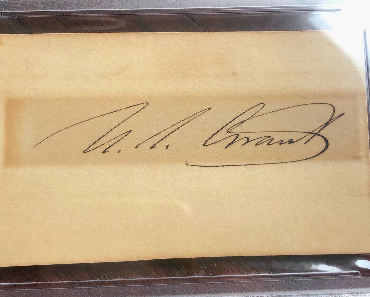 ULYSSES S. GRANT * PSA/DNA Slabbed * Signed Autograph Card