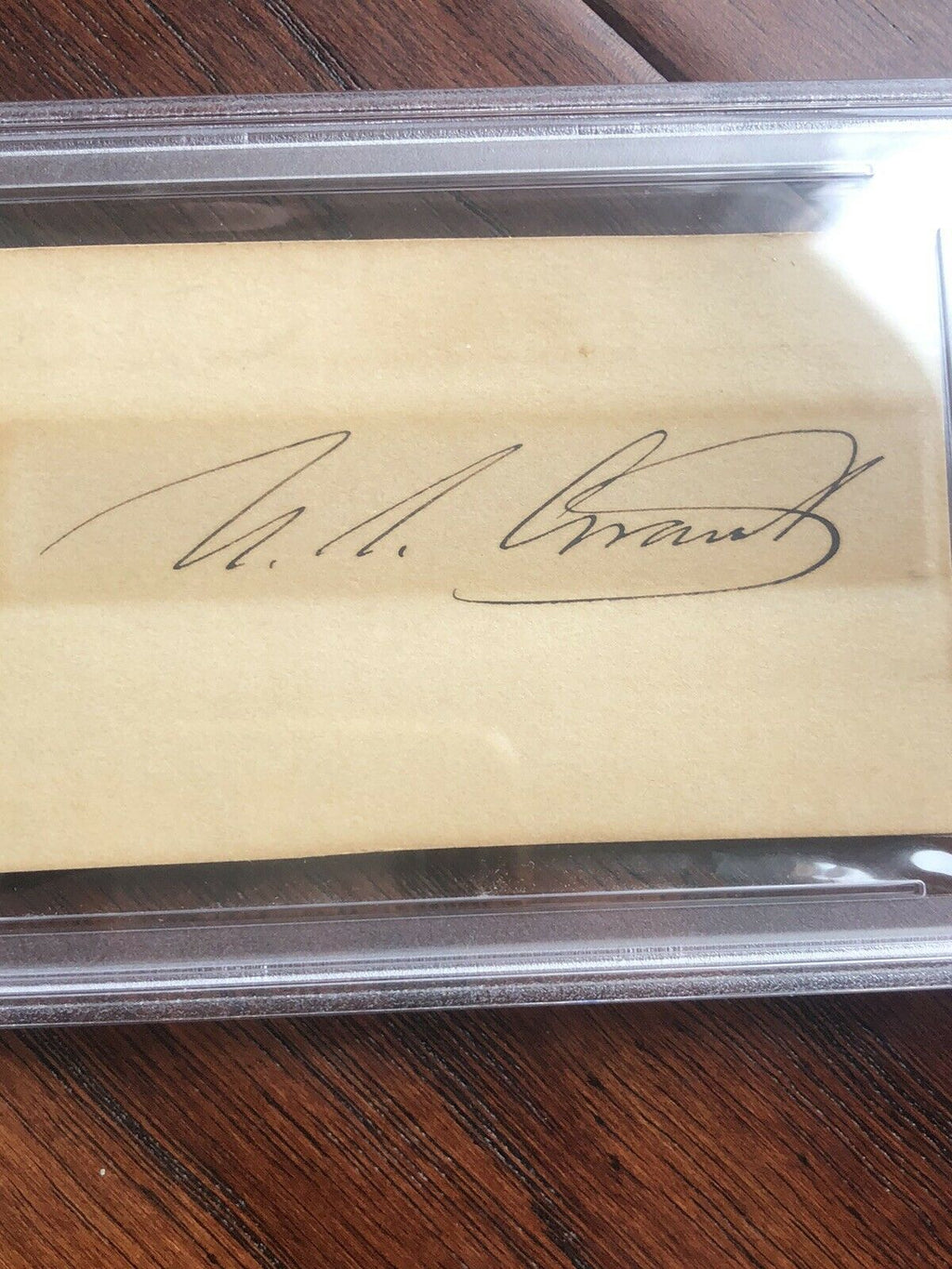 ULYSSES S. GRANT * PSA/DNA Slabbed * Signed Autograph Card