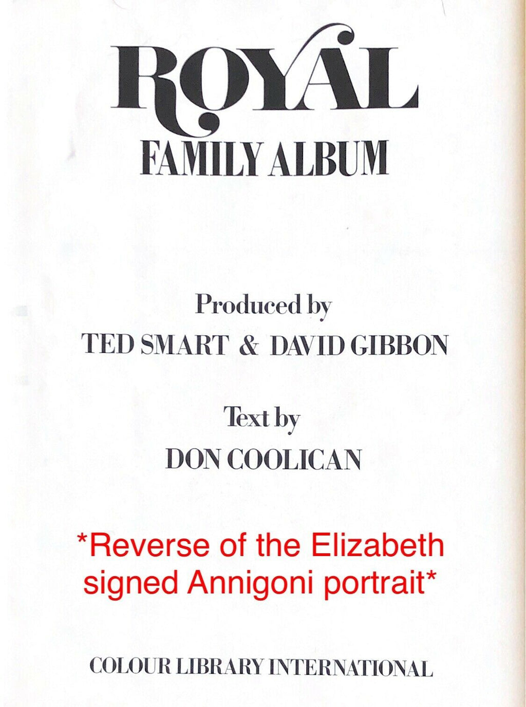 QUEEN ELIZABETH II * JSA LOA * Autograph Signed Impeccably Provenanced Portrait