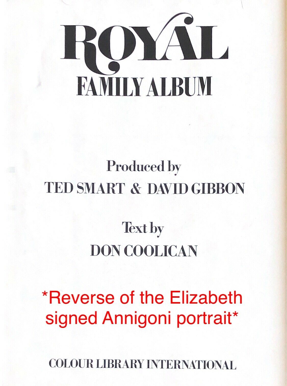 QUEEN ELIZABETH II * JSA LOA * Autograph Signed Impeccably Provenanced Portrait