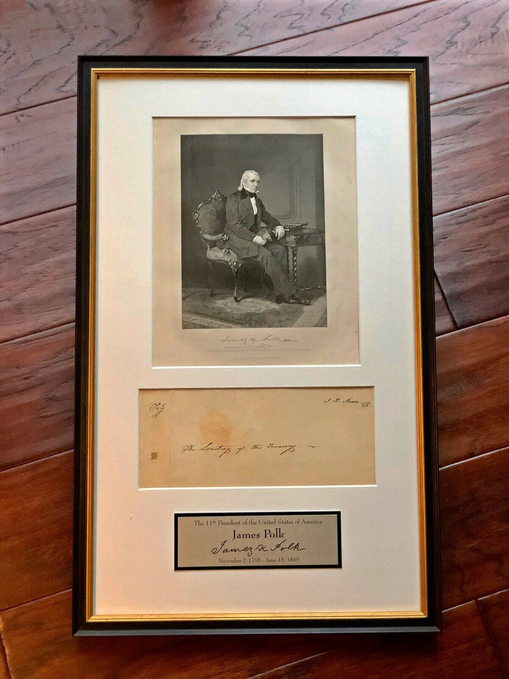 JAMES K. POLK * BAS COA * Scarce AUTOGRAPH Envelope SIGNED * 11th President