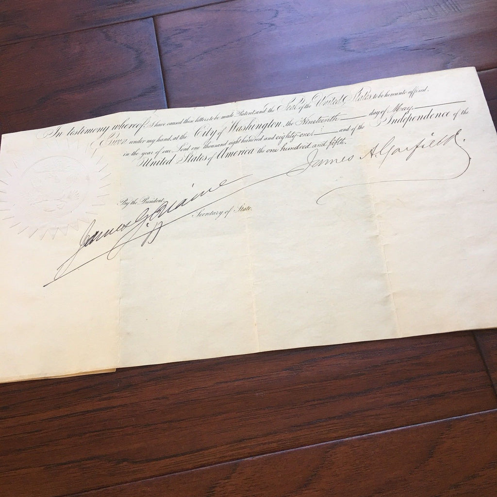 JAMES A. GARFIELD * Scarce AUTOGRAPH AS PRESIDENT * Partial SIGNED Appointment