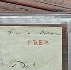 JAMES MADISON * PSA * Autograph FREE FRANK Signed + DOLLEY MADISON Handwriting