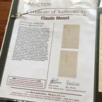 CLAUDE MONET * BAS PSA * Handwritten Autograph Letter Signed * Painting Painter