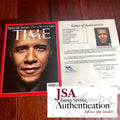 BARACK OBAMA * JSA LOA * Signed Time Magazine Cover Autograph WITH PROOF