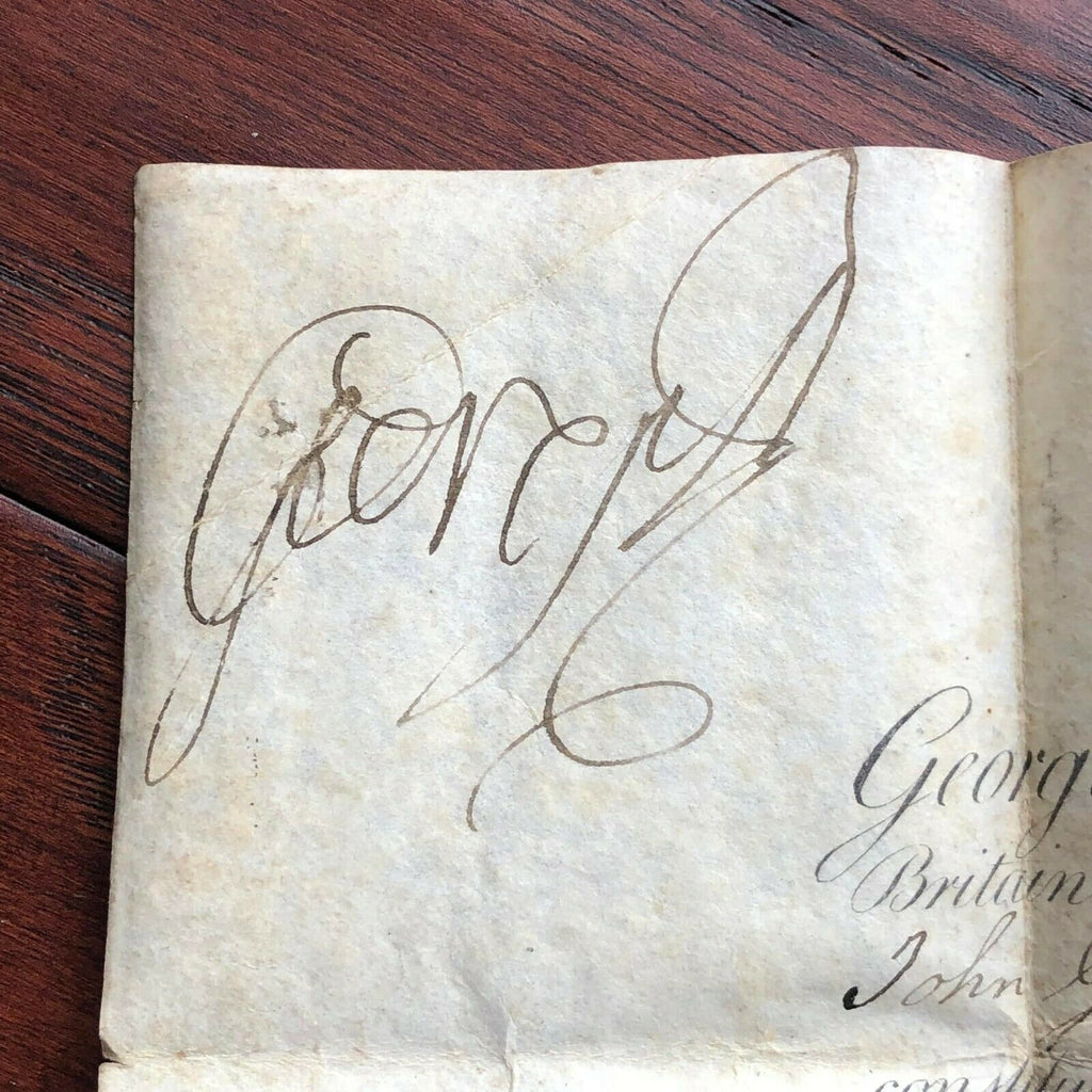 KING GEORGE III * JSA LOA * Hand Signed Military Appointment Autograph *