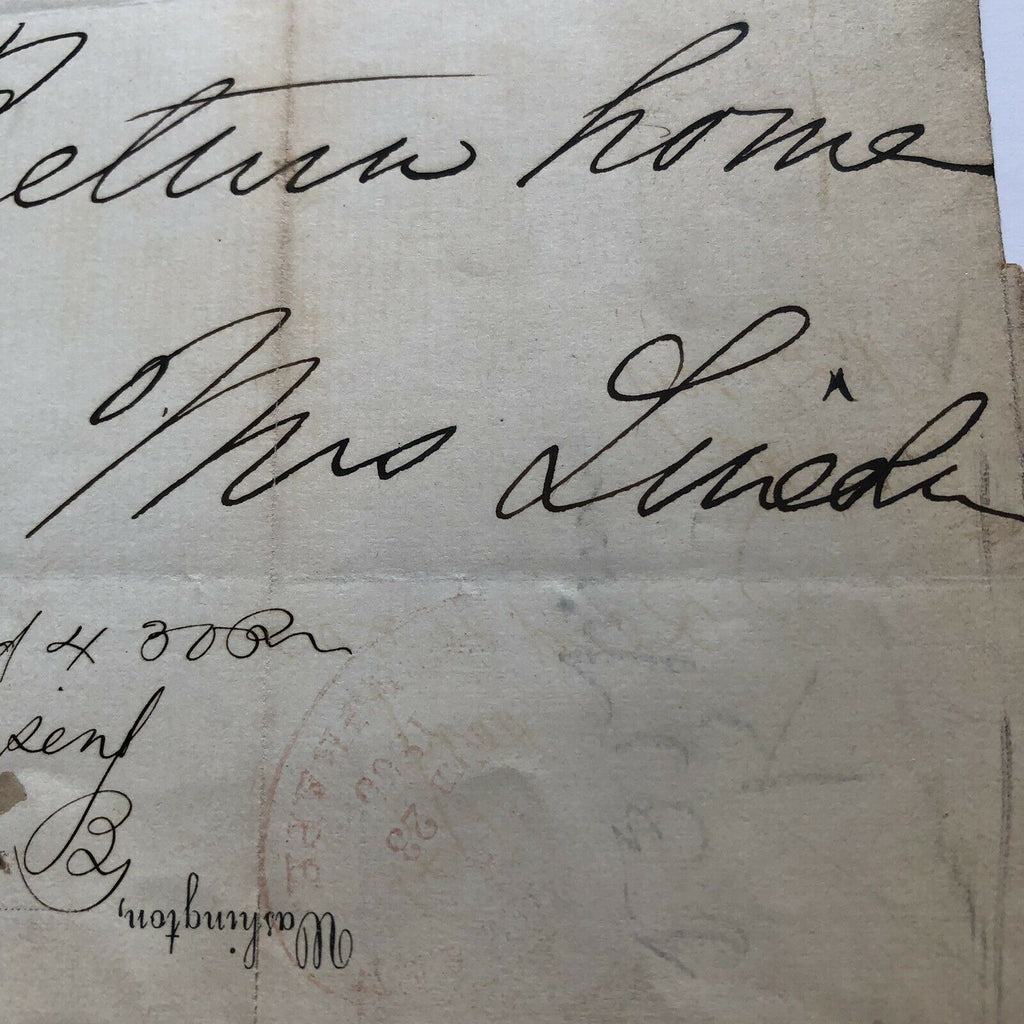 MARY TODD LINCOLN * BAS LOA * 1865 Executive Mansion Autograph Letter Signed *
