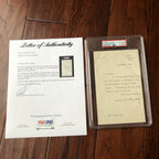 WINSTON S CHURCHILL * PSA/DNA Slab * Autograph Birthday Letter Signed *