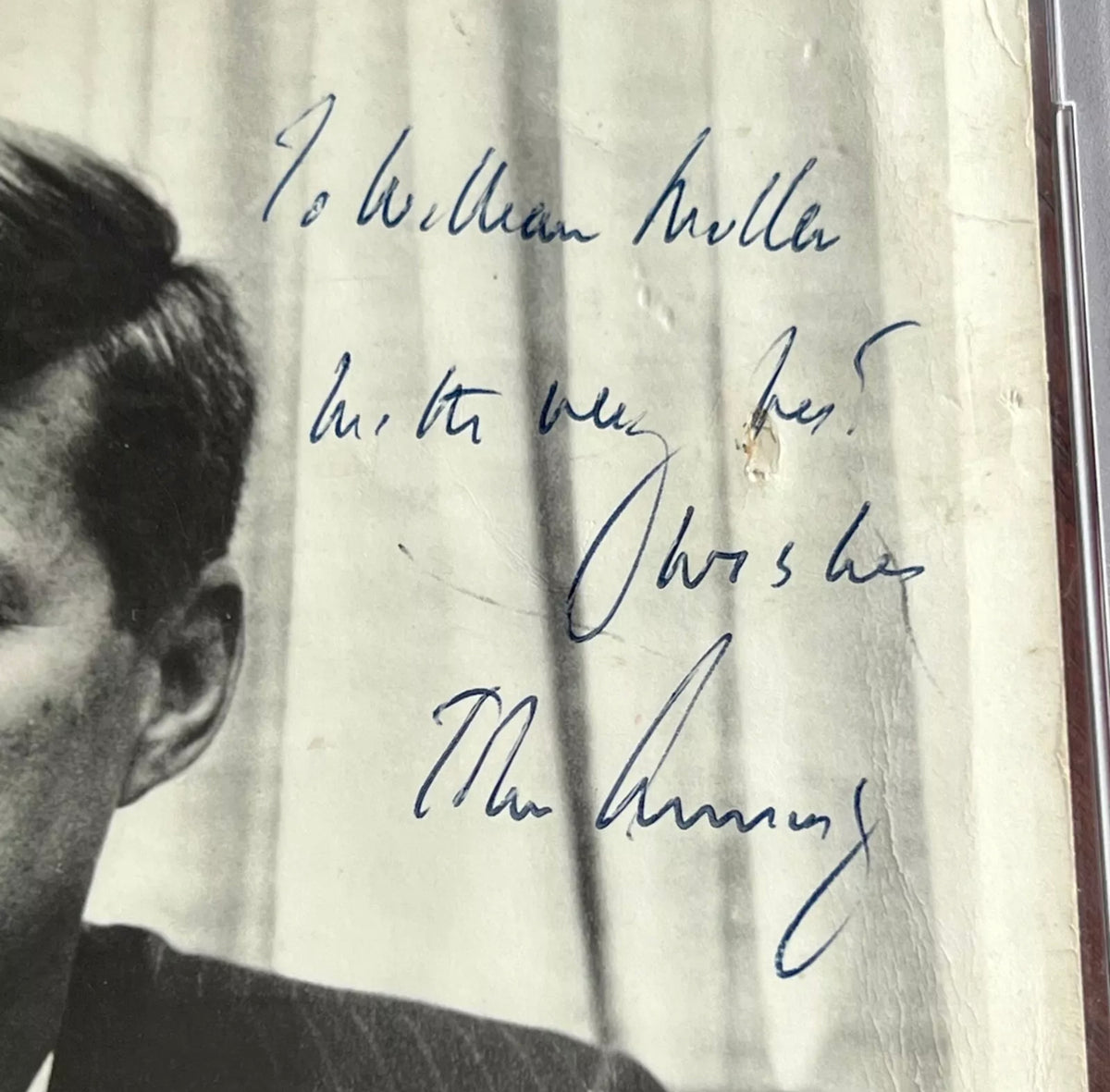 JOHN F. KENNEDY * PSA * Autograph SENATE Photo SIGNED * JFK Portrait Signature