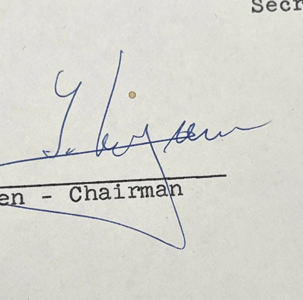 STEVE MCQUEEN * JSA LOA * Signed Movie Production Contract Autograph *