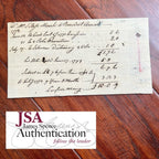 BENEDICT ARNOLD * JSA * Handwritten AUTOGRAPH Note SIGNED Revolutionary TRAITOR