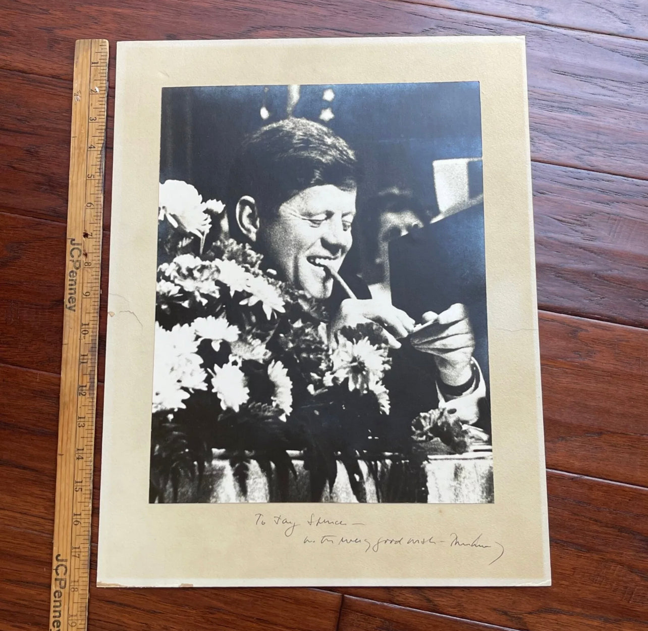 JOHN F. KENNEDY * PSA * as PRESIDENT Autograph Oversized CIGAR Portrait Signed
