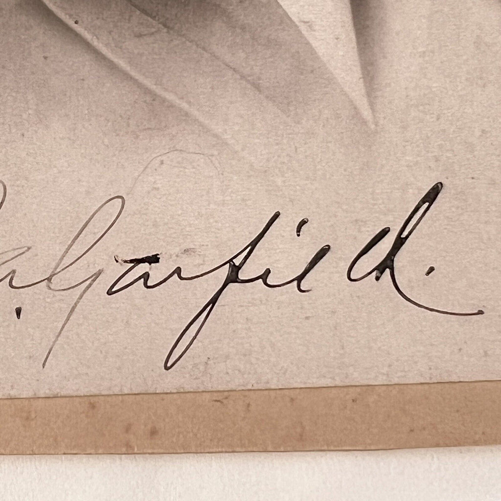 JAMES A. GARFIELD * JSA LOA * Signed Cabinet Card Photograph Autograph