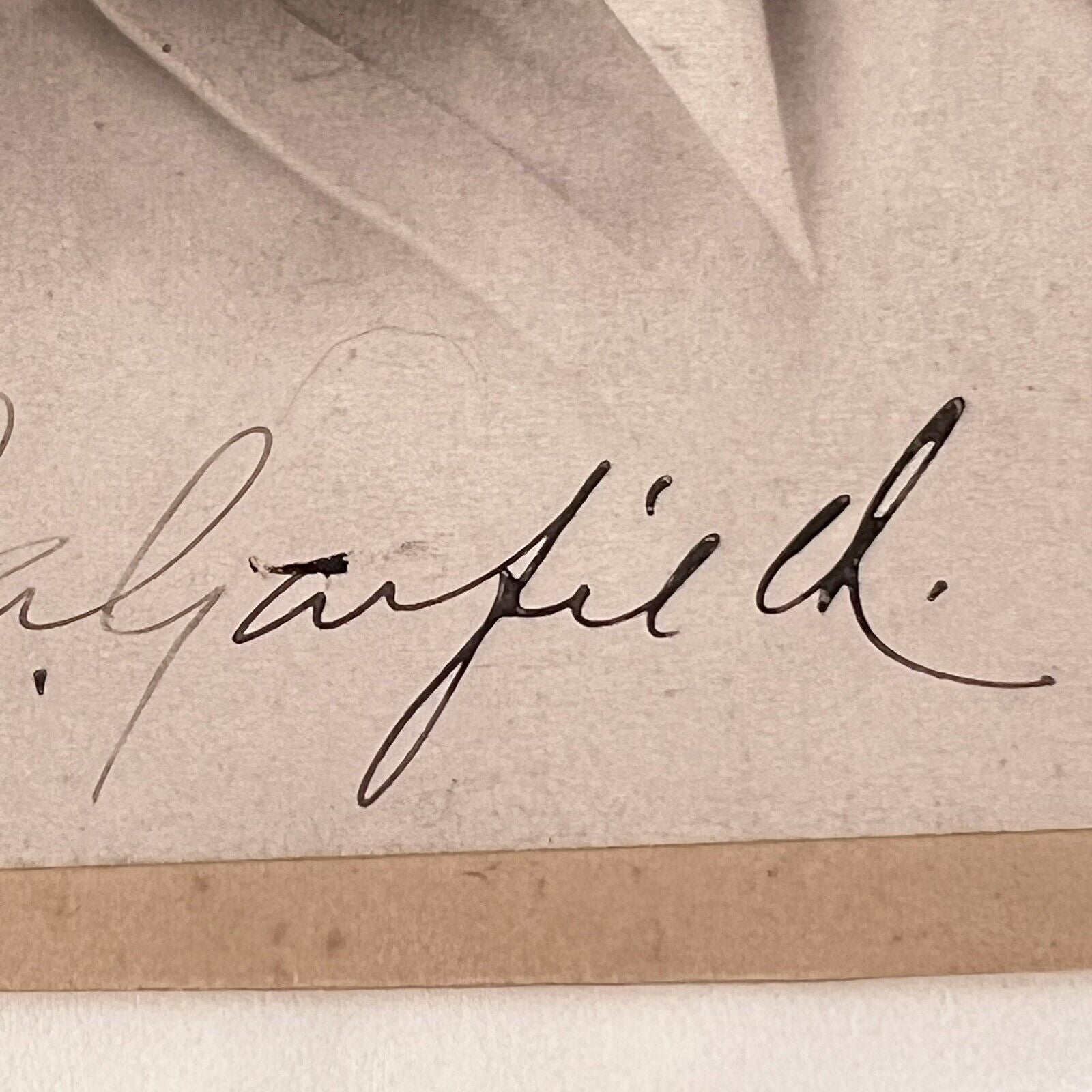 JAMES A. GARFIELD * JSA LOA * Signed Cabinet Card Photograph Autograph