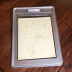 Napoleon Bonaparte * PSA/DNA Slabbed * Encapsulated Autograph Signed Letter *