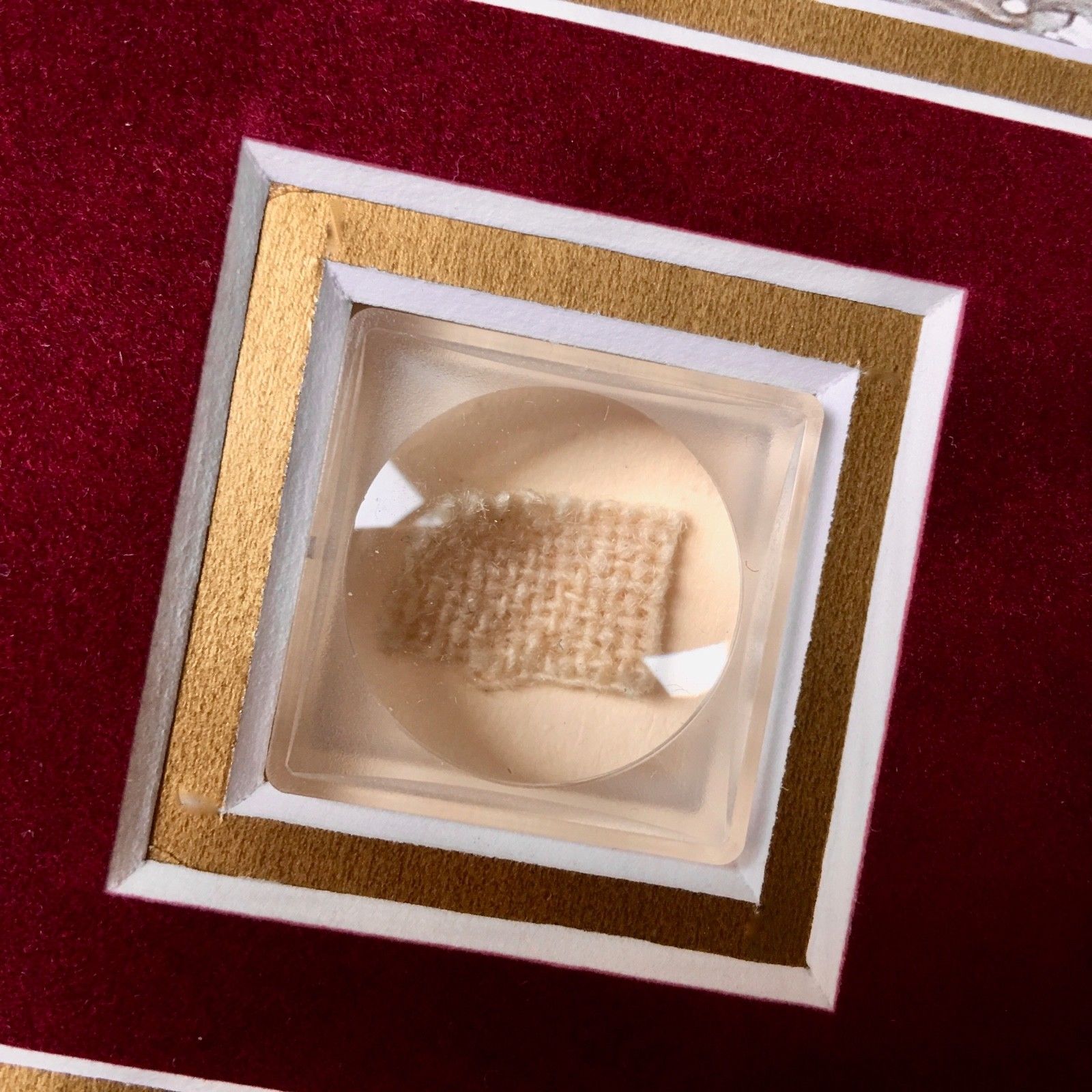 ABRAHAM LINCOLN * Genuine Assassination DEATHBED BANDAGE Relic * COA