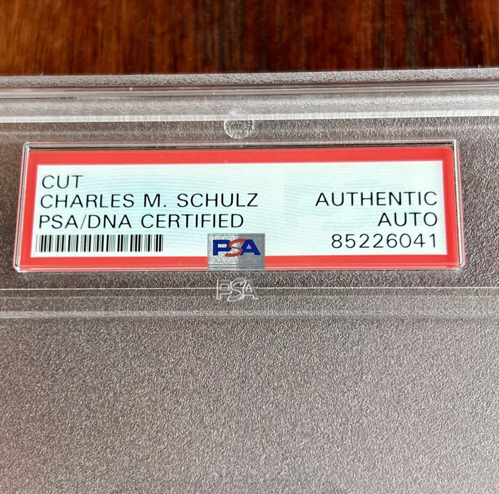 CHARLES M SCHULZ * PSA * Autograph CHARLIE BROWN "Peanuts Party" Signed * SNOOPY