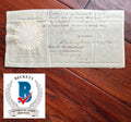 JAMES MONROE & JOHN QUINCY ADAMS * Beckett BAS * AUTOGRAPH Ships Passport SIGNED