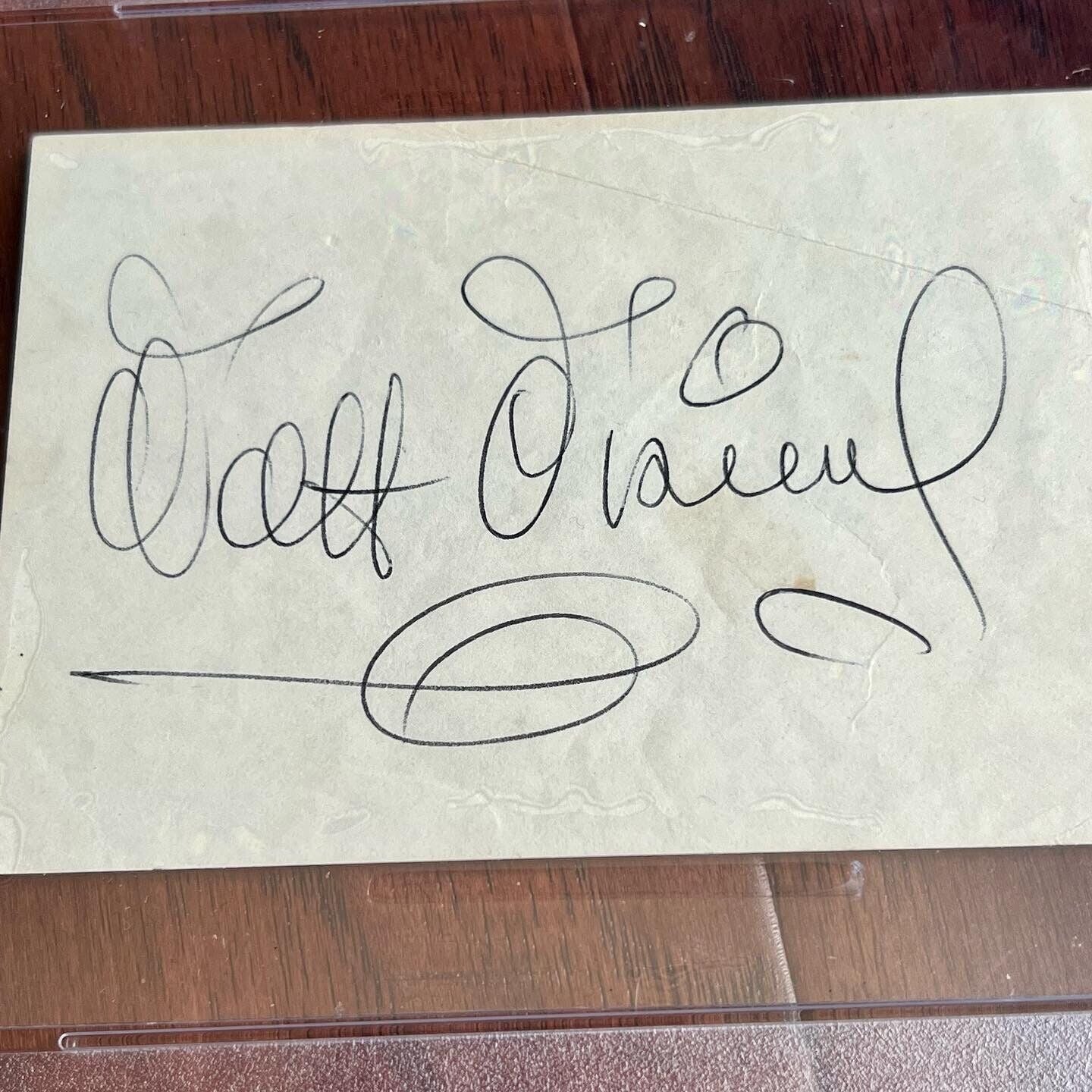 WALT DISNEY * PSA/DNA Slab * Autograph Album Page Signed Excellent Provenance-