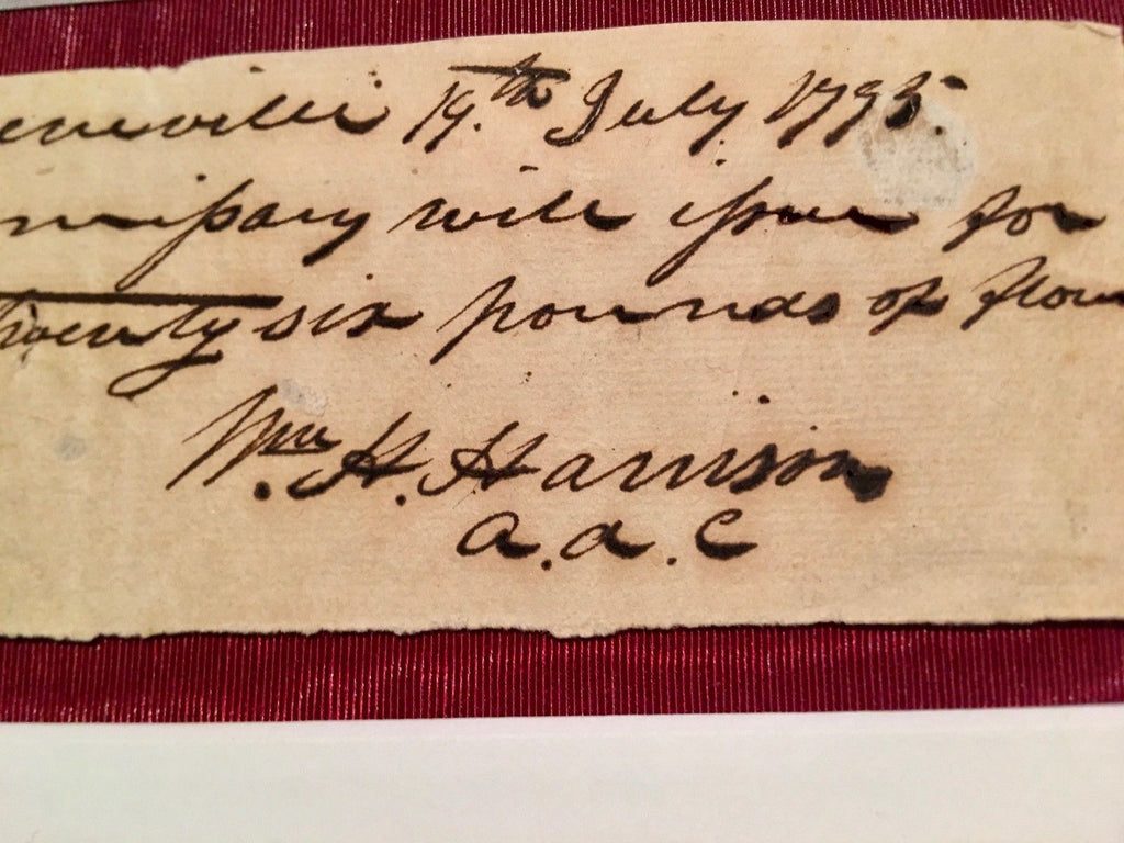 WILLIAM HENRY HARRISON * Scarce AUTOGRAPH Note SIGNED * President * COA