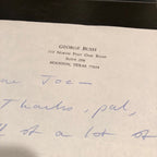 George HW Bush * PSA/DNA * Handwritten AUTOGRAPH letter SIGNED * 1979