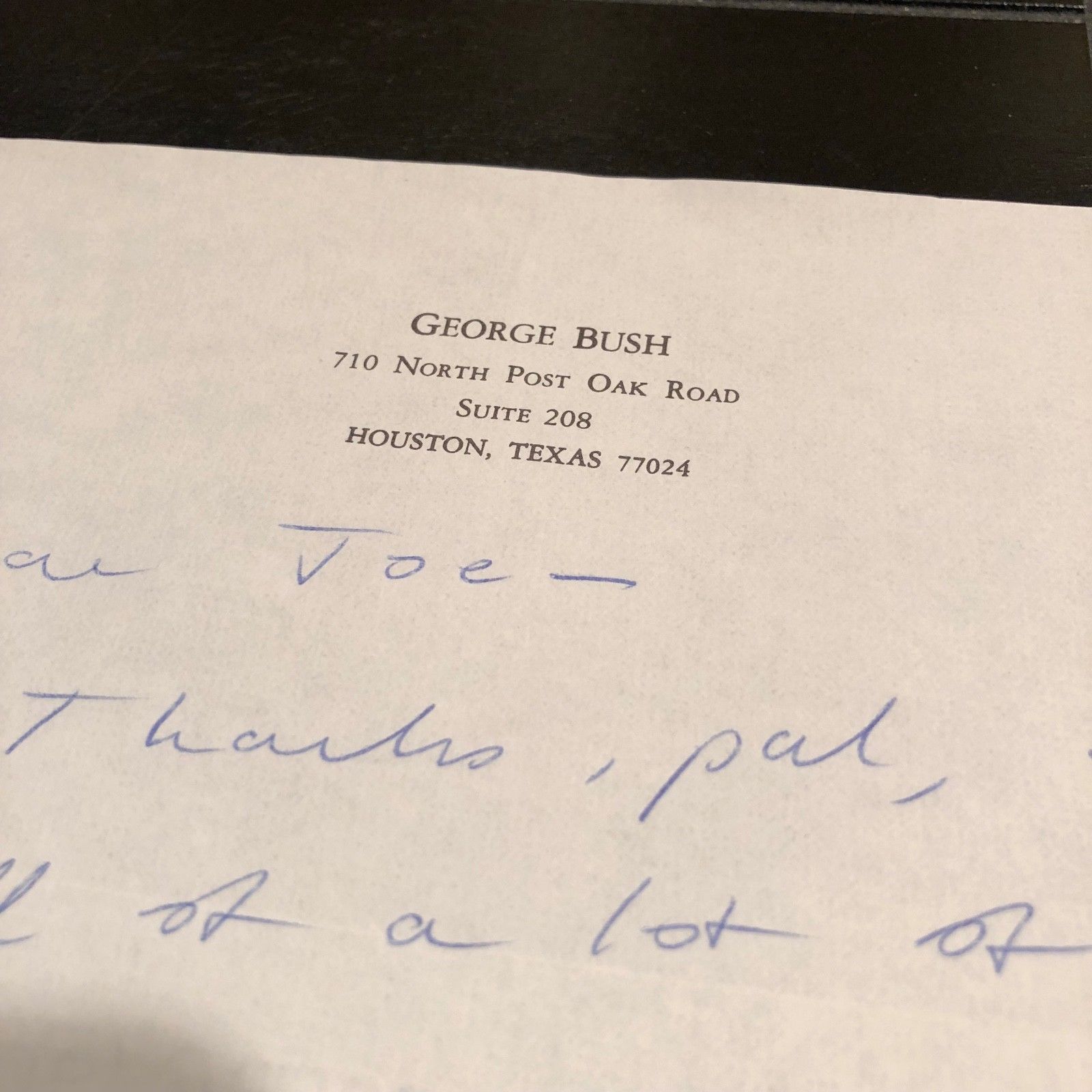 George HW Bush * PSA/DNA * Handwritten AUTOGRAPH letter SIGNED * 1979