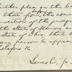 ABRAHAM LINCOLN * PSA/DNA Slab * Autograph Lengthy Handwritten Plea Signed