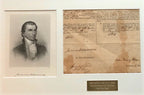 JAMES MONROE & JOHN QUINCY ADAMS * BAS * AUTOGRAPH Partial Patent SIGNED