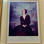 PRINCESS DIANA * PSA * AUTOGRAPH Snowdon Royal Portrait SIGNED * with Her PEN!