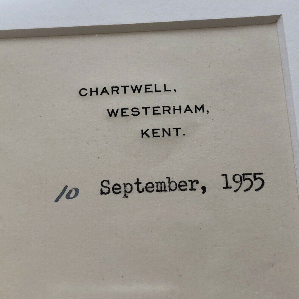 WINSTON S CHURCHILL * JSA LOA * Signed Letter Re: Military Battle Autograph *
