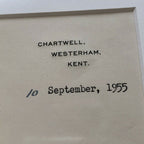 WINSTON S CHURCHILL * JSA LOA * Signed Letter Re: Military Battle Autograph *