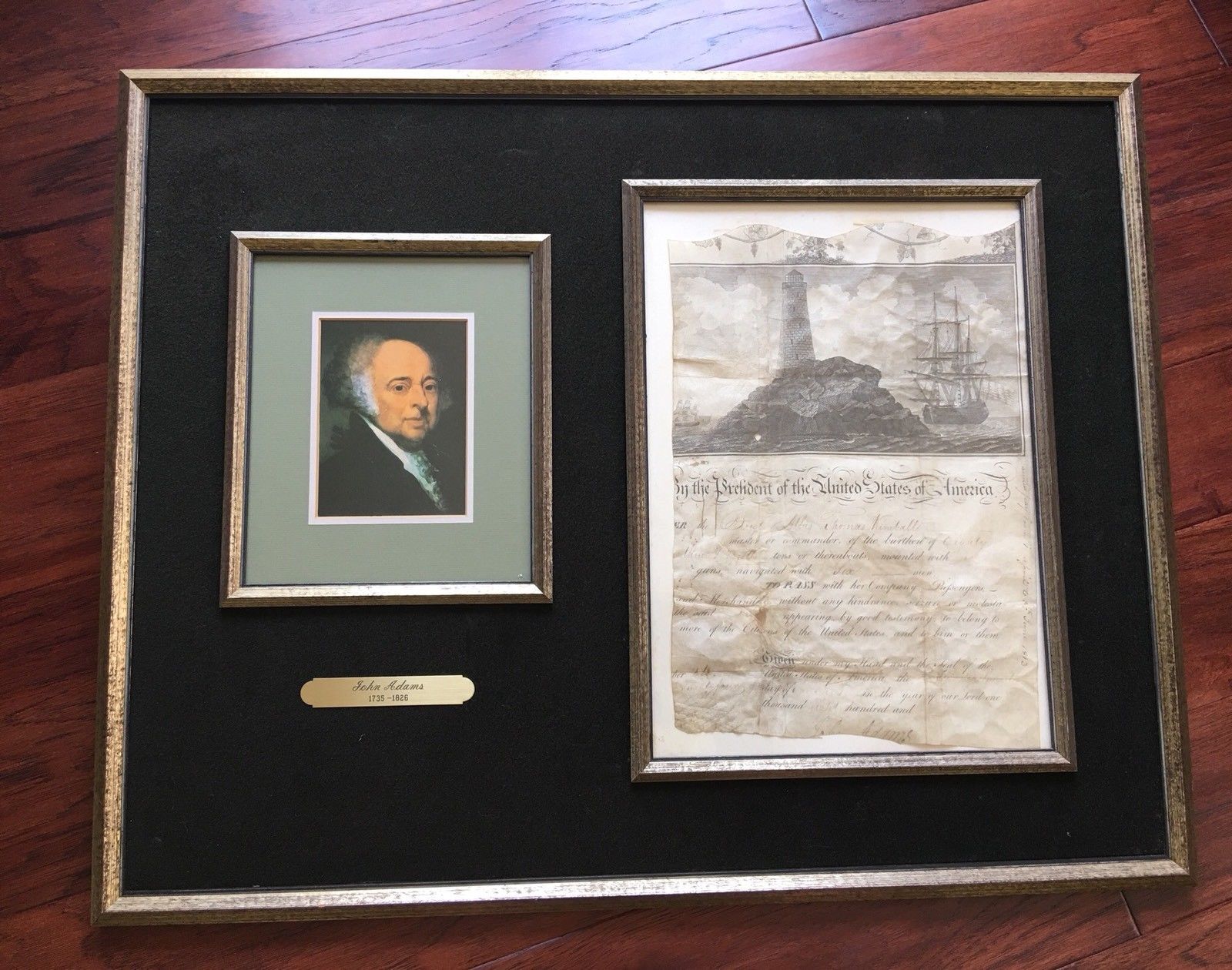 JOHN ADAMS * Scarce AUTOGRAPH Ships Paper SIGNED * AS PRESIDENT * Election Year