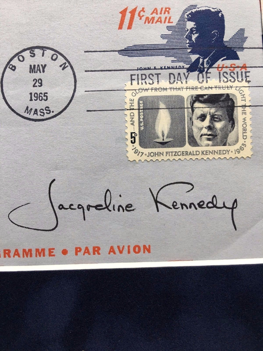 President LYNDON JOHNSON * Autograph JACQUELINE KENNEDY SIGNED * Lady Bird JFK