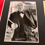 THOMAS EDISON * Authentic Handwritten AUTOGRAPH Note SIGNED * Menlo Park