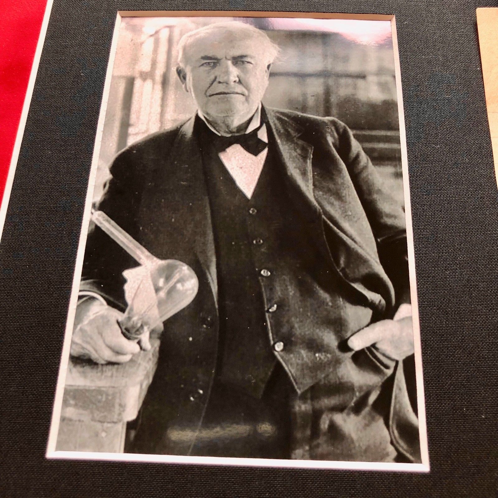 THOMAS EDISON * Authentic Handwritten AUTOGRAPH Note SIGNED * Menlo Park