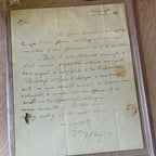 FRANCIS SCOTT KEY * AUTOGRAPH Legal Note SIGNED * "STAR SPANGLED BANNER" Author