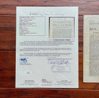 ANDREW JOHNSON * JSA LOA * Signed 6x Autograph Pamphlet * Abraham Lincoln VP
